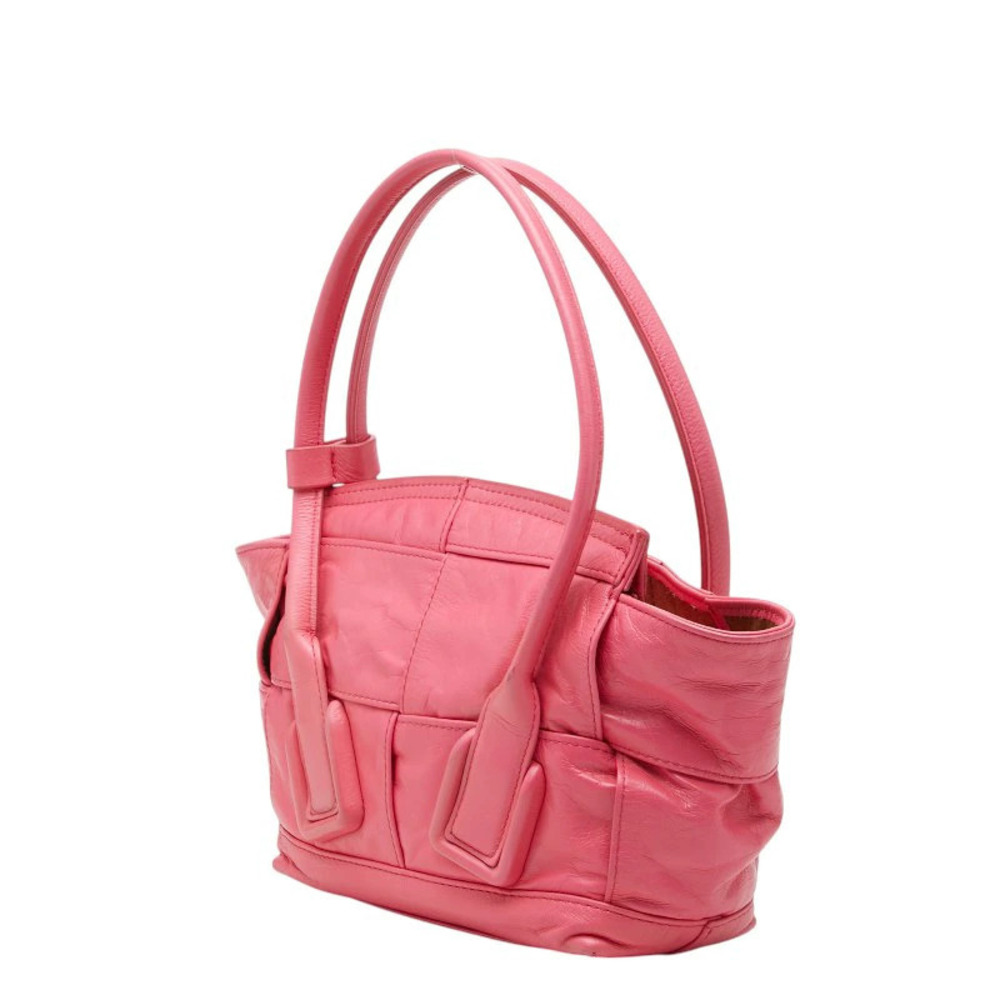 Bottega Veneta Bag Arco Pink Maxi Intrecciato Shoulder Leather 2way Pink